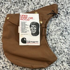 Carhartt Brown Lined Snap-On Hood